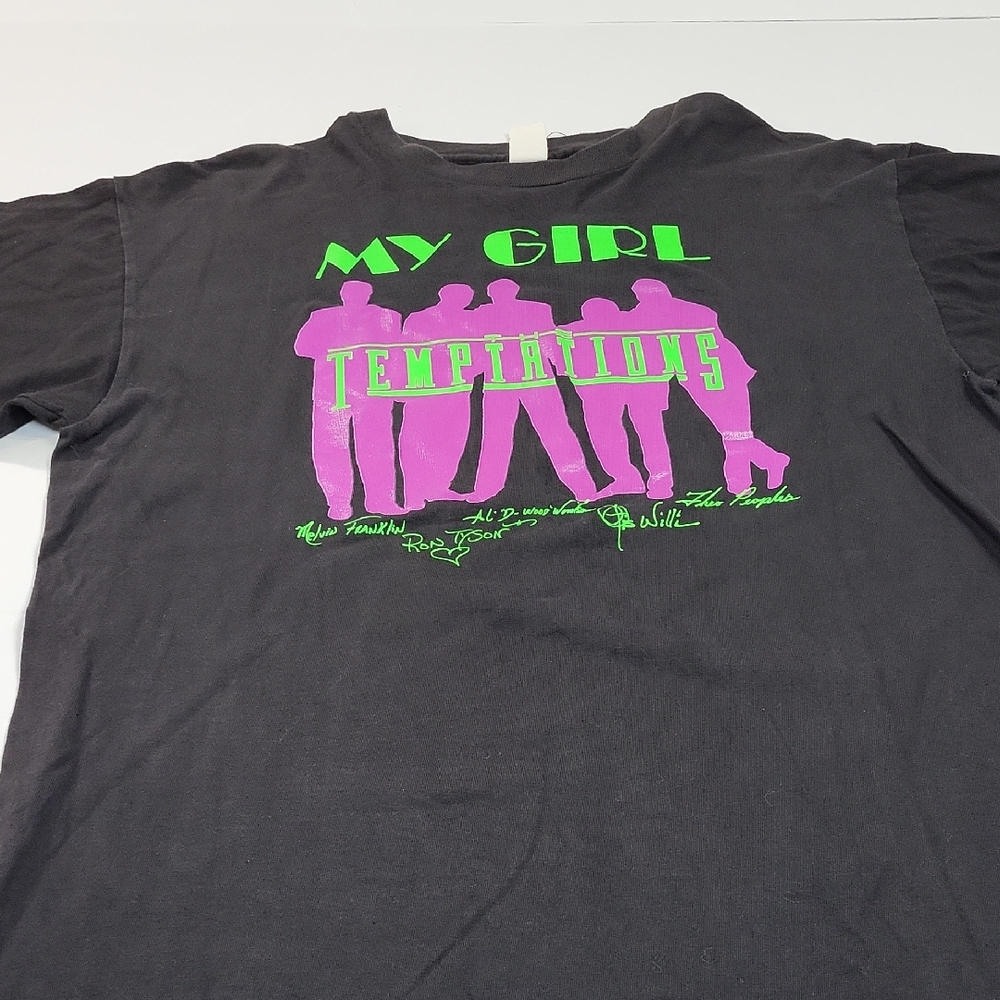 Vintage The Temptations My Girl Rock N Roll Hall Of Fame 1989 Size XL